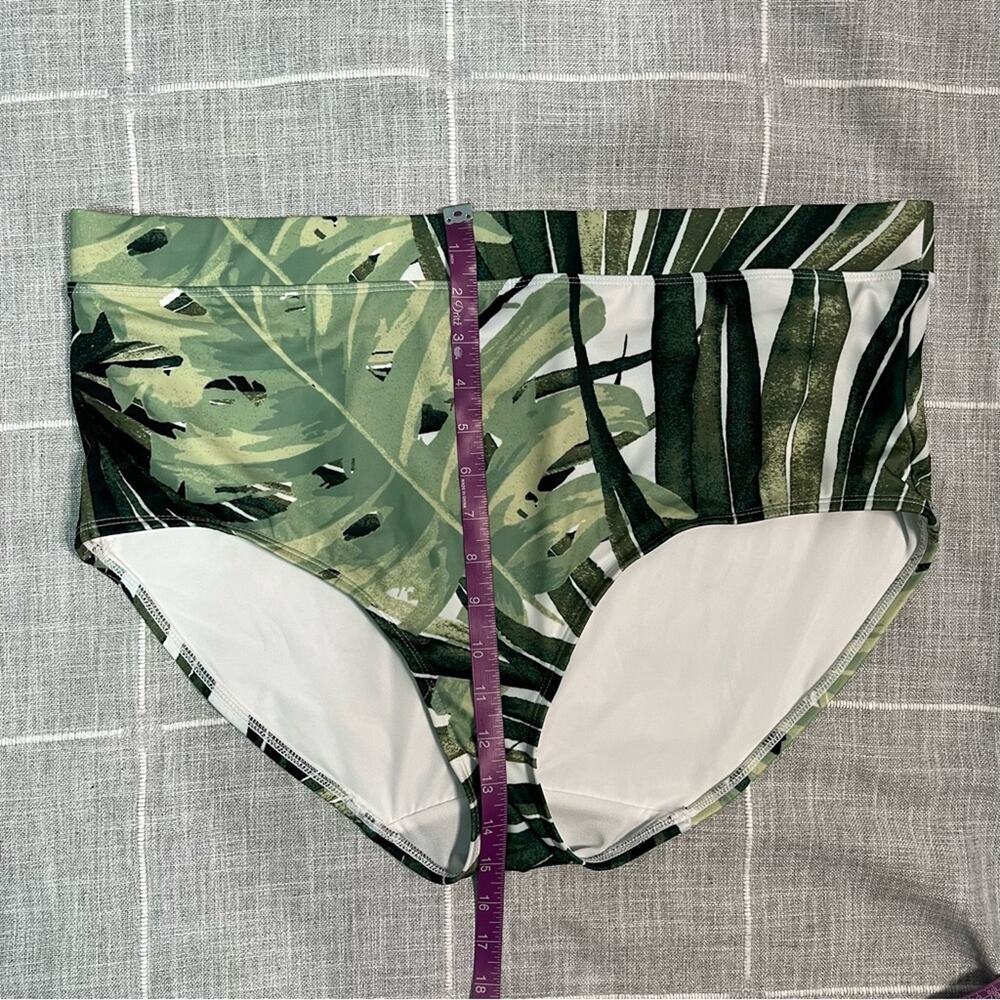 Lane Bryant‎ Cacique Swim 20 Palms Swimsuit Bottom Tropical Print - Picture 7 of 7